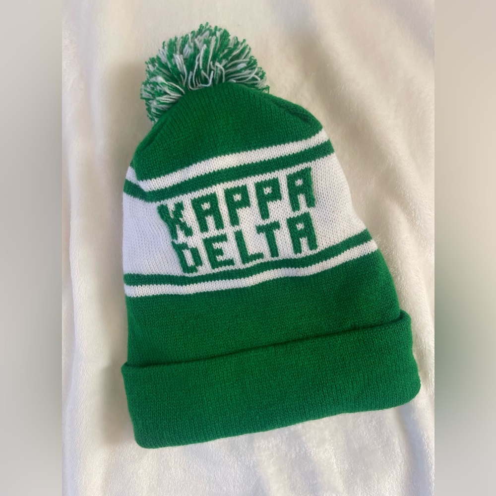 Kappa Delta green beanie